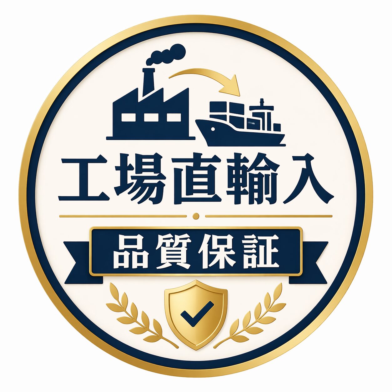 工場直輸入・品質保証