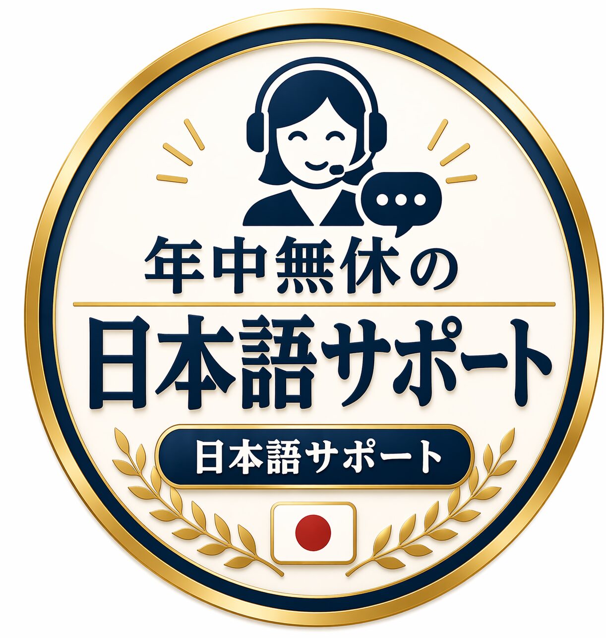 年中無休の日本語サポート